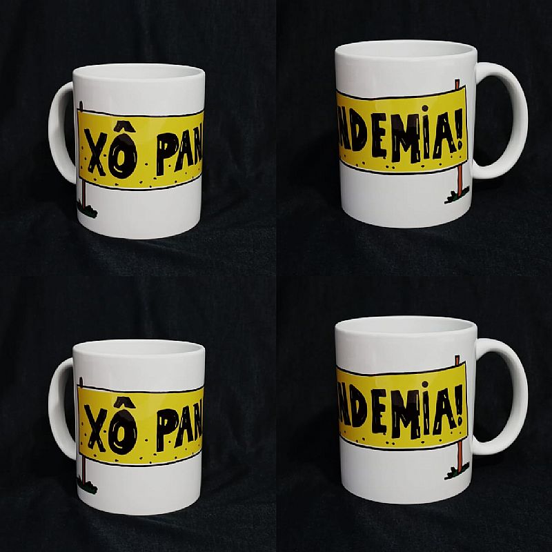 caneca xô pandemia